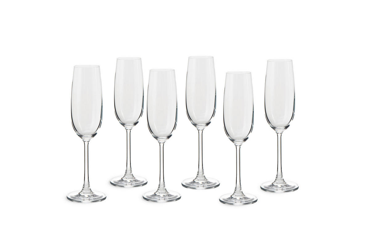 GLÄSERSET  6-teilig  - Transparent, Basics, Glas (7/22,9cm) - Echtwerk