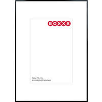 BILDERRAHMEN - Schwarz, Basics, Glas/Kunststoff (51,3/71,3/1,4cm) - Boxxx