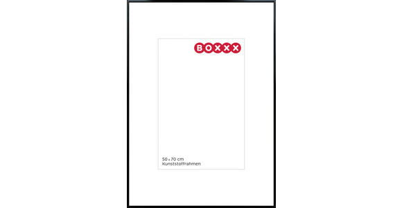 BILDERRAHMEN 51,3/71,3/1,4 cm  - Schwarz, Basics, Glas/Kunststoff (51,3/71,3/1,4cm) - Boxxx