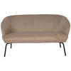 KÜCHENSOFA  - Taupe/Schwarz, MODERN, Textil/Metall (148/77/73cm) - P & B