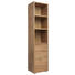 REGALELEMENT Eichefarben - Eichefarben/Silberfarben, Basics, Holzwerkstoff/Kunststoff (45/191/37cm) - Carryhome REGALELEMENT Eichefarben - Eichefarben/Silberfarben, Basics, Holzwerkstoff/Kunststoff (45/191/37cm) - Carryhome