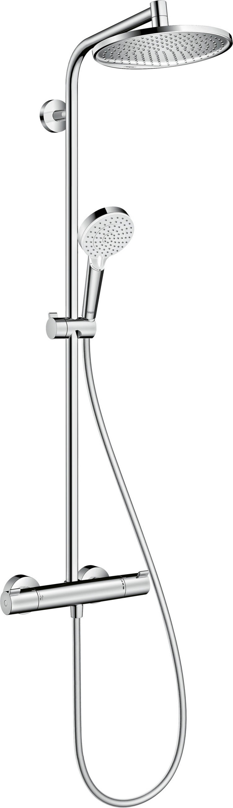 Brausegarnitur Hg Crometta S 240 Showerpipe Chromfarben
