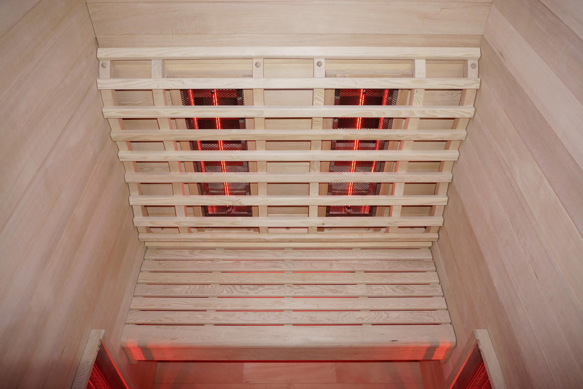 INFRAROTKABINE für 2 Personen Ruby 2  - Naturfarben, Basics, Holz (120/195/100cm) - Sanotechnik