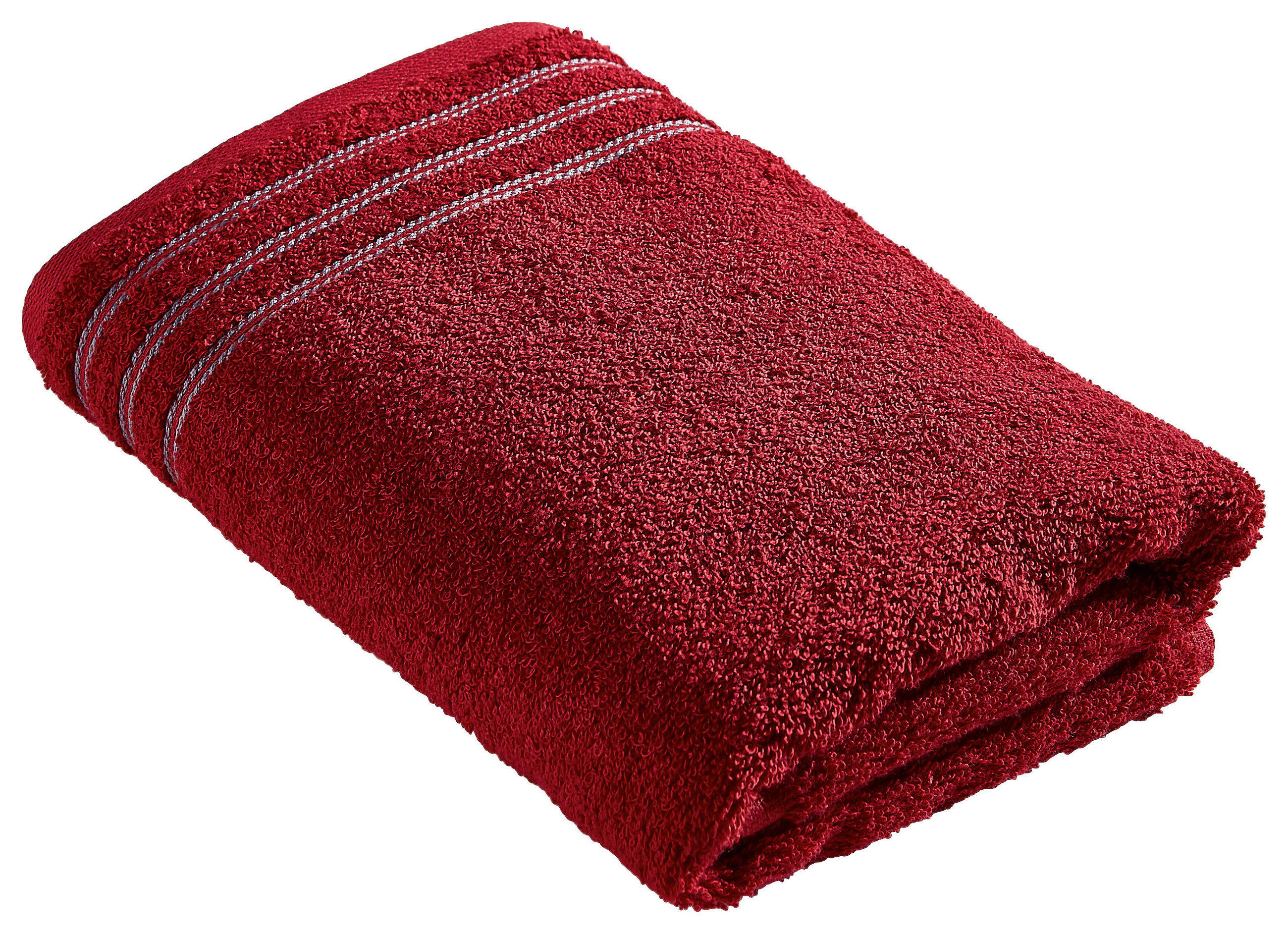 HANDTUCH Grossetto Rot  - Rot, Basics, Textil (50/100cm) - Vossen