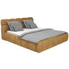 POLSTERBETT 180/200 cm  in Currygelb  - Currygelb/Schwarz, Design, Kunststoff/Textil (180/200cm) - Esposa