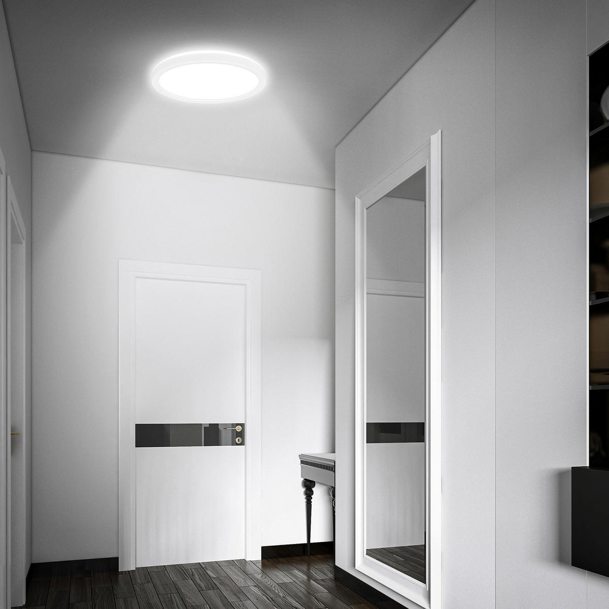 KUPAONSKA LED SVJETILJKA STRO Move  - bijela, Basics, plastika (24/3cm)