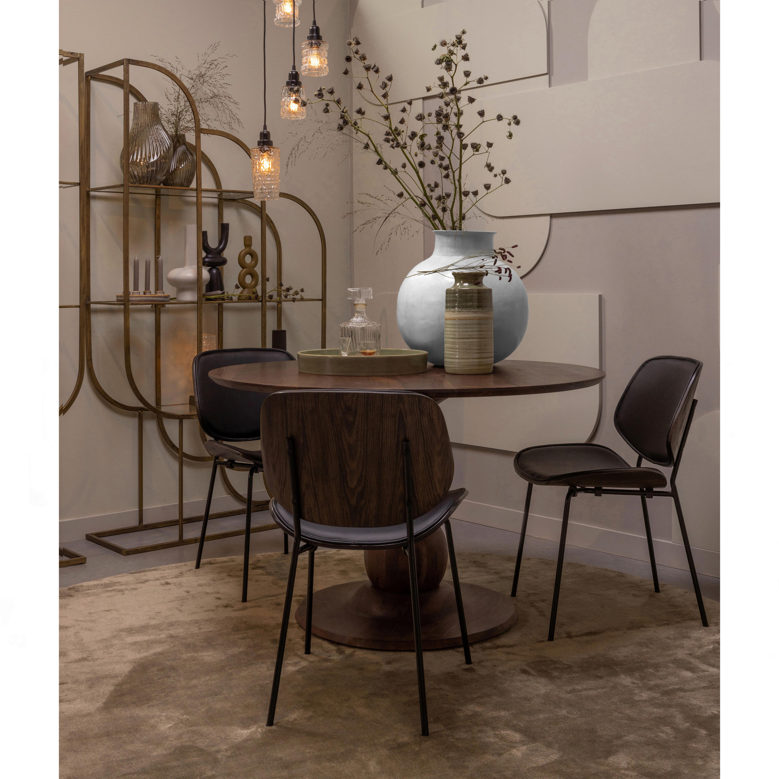 ESSTISCH in Holz 120/120/75 cm  - Walnussfarben, Design, Holz (120/120/75cm) - Livetastic