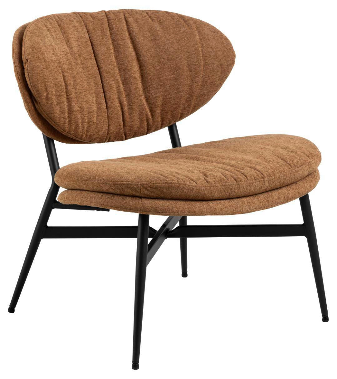 FÅTÖLJ i metall, textil terrakotta  - terrakotta, Design, metall/textil (70/73/76cm) - Best Price