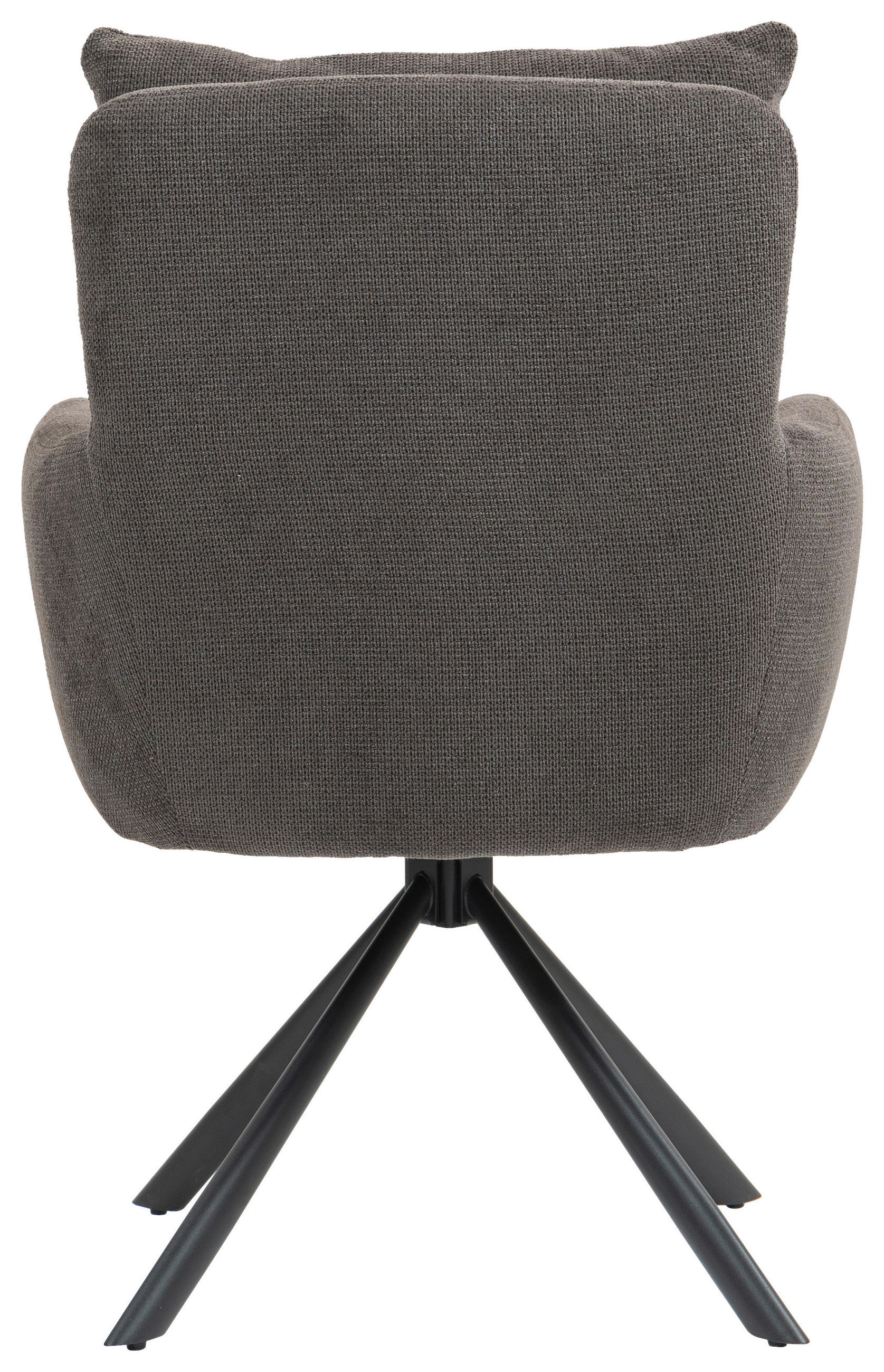 ARMLEHNSTUHL  in Eisen  - Dunkelgrau/Anthrazit, KONVENTIONELL, Textil/Metall (60/95/67cm) - MID.YOU