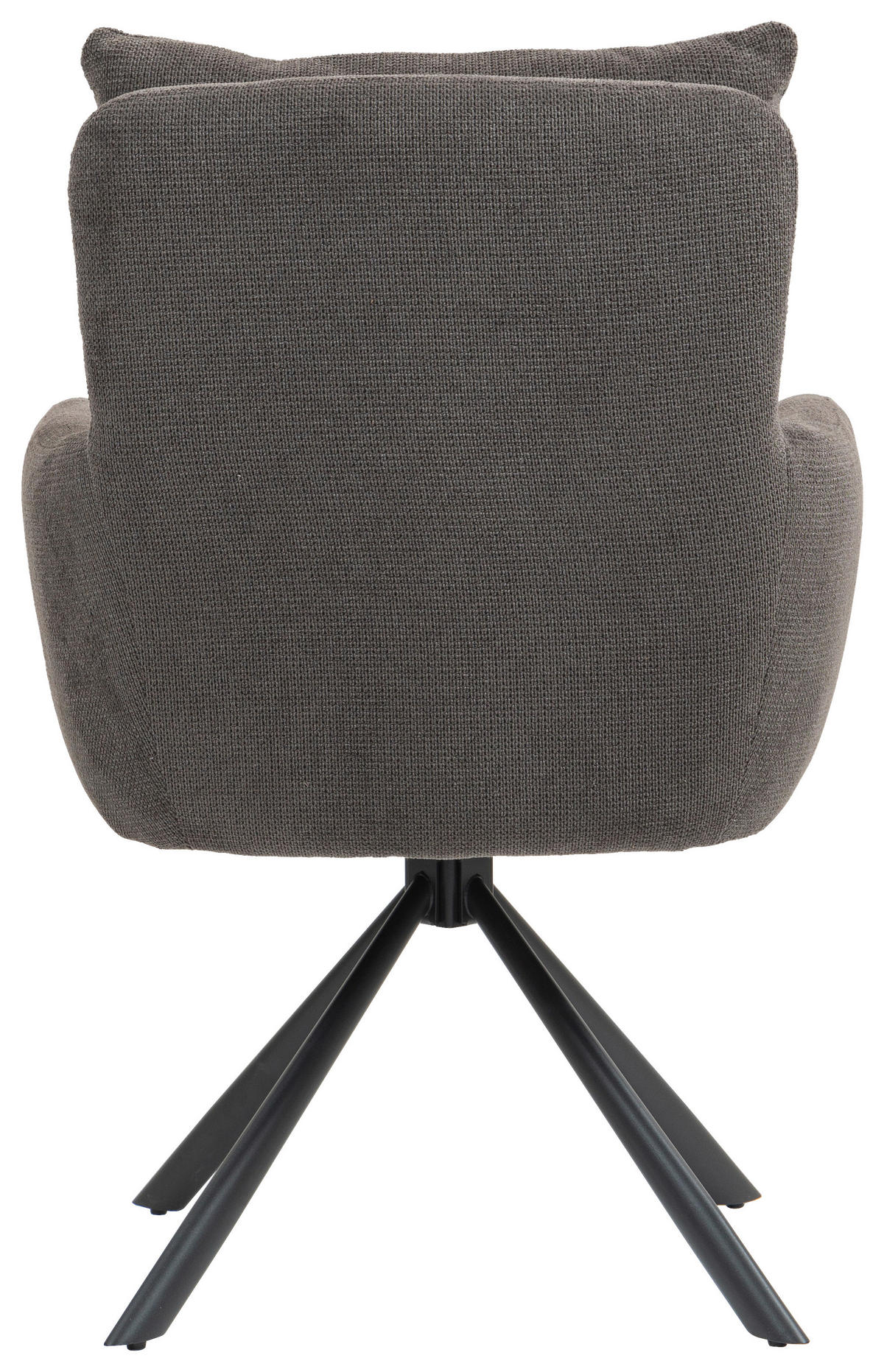 ARMLEHNSTUHL  in Eisen  - Dunkelgrau/Anthrazit, KONVENTIONELL, Textil/Metall (60/95/67cm) - MID.YOU