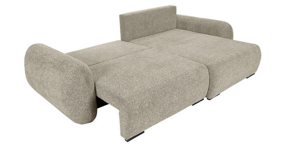 ECKSOFA Mintgrün Flachgewebe Zierkissen, Rückenkissen, Bettkasten, Schlaffunktion, Rücken echt, Liegefläche im Originalstoff  - Schwarz/Mintgrün, KONVENTIONELL, Kunststoff/Textil (250/145cm) - Carryhome