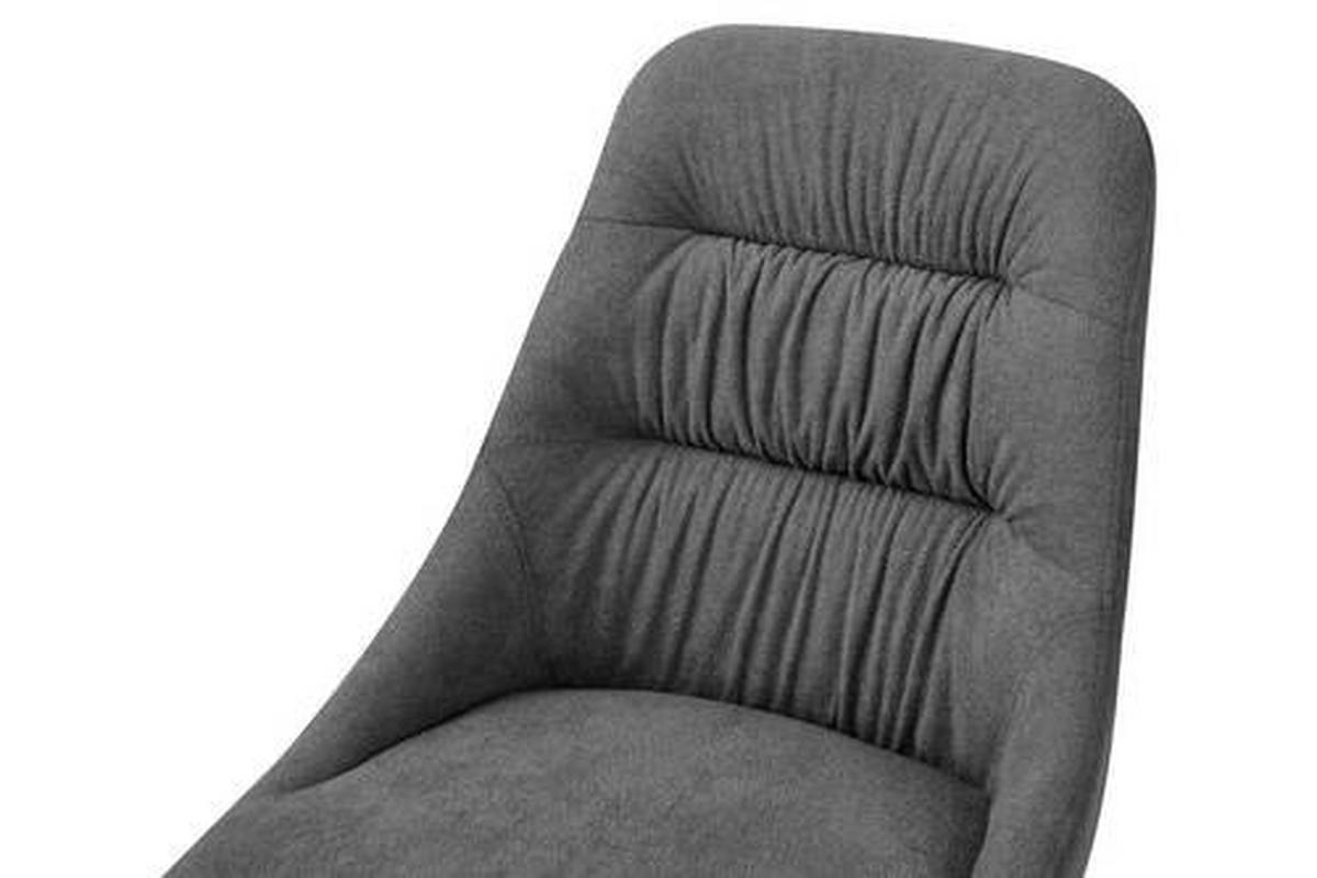 STOL, kovina, tekstil antracit  - črna/antracit, Design, kovina/tekstil (48/85/56cm) - Carryhome