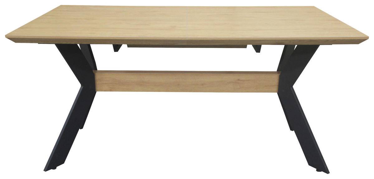 STOL ZA BLAGOVAONICU  prirodne boje, crna  metal, drvni materijal      - prirodne boje/crna, Design, drvni materijal/metal (160-220/90/76cm) - Novel
