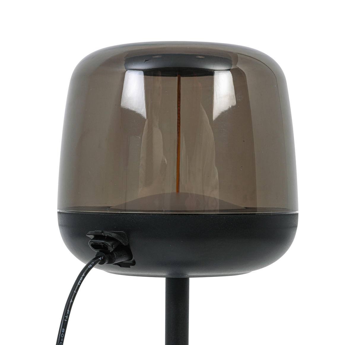 NAMIZNA SVETILKA ZA POLNJENJE        11,5/36,7 cm       - črna/prosojno, Trend, kovina/umetna masa (11,5/36,7cm) - Novel