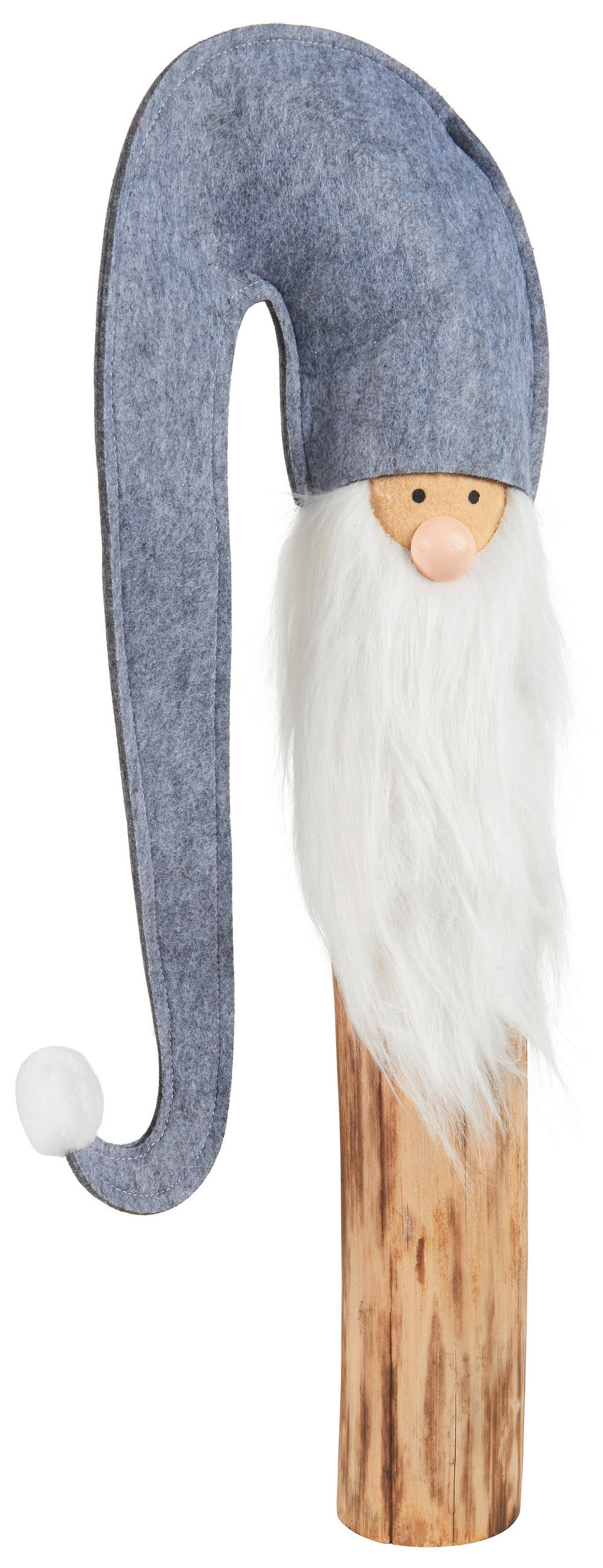 WICHTEL  - Grau, LIFESTYLE, Holz/Textil (24/60/11cm) - X-Mas