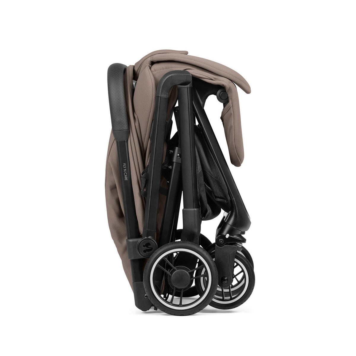 BUGGY Fly N Care  - Beigebraun/Schwarz, Basics, Textil/Metall (80/45/100cm) - Hauck