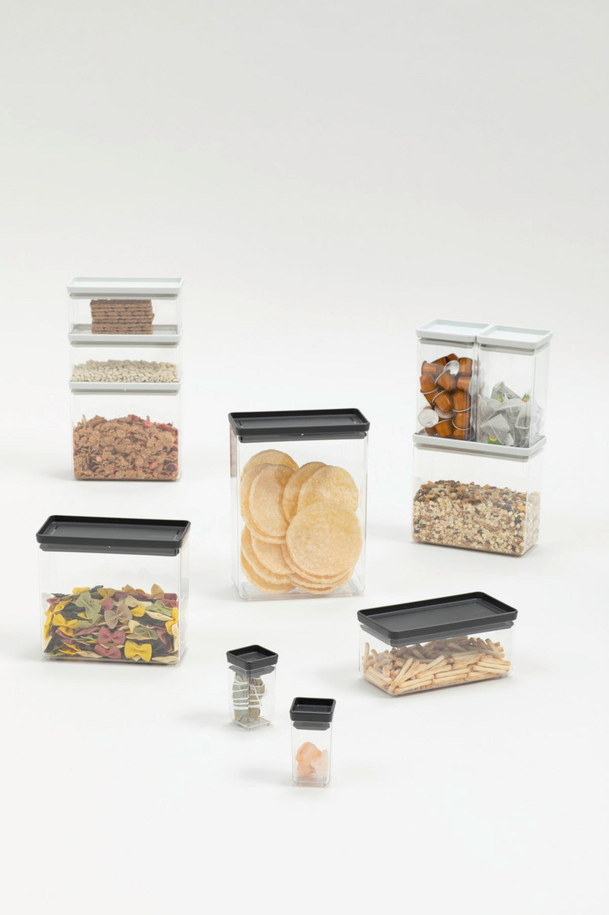 POSODA ZA SHRANJEVANJE  TASTY+  22/20,2/11,2 cm           - temno siva/prozorno, Basics, umetna masa (22/20,2/11,2cm) - Brabantia