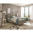 BOXBETT 120/200 cm  in Braun  - Braun, Basics, Holzwerkstoff/Textil (120/200cm) - Xora