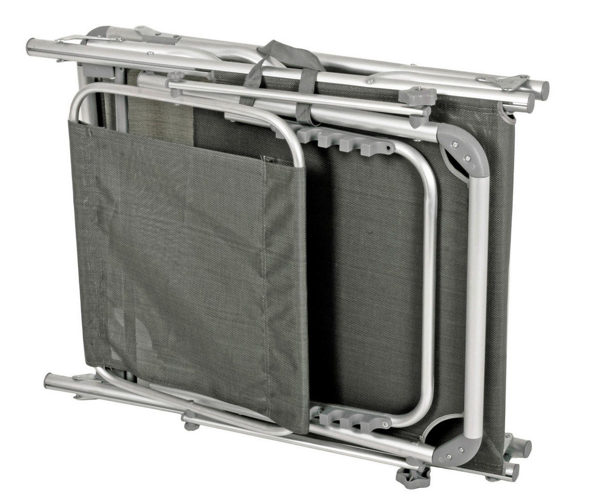 SONNENLIEGE 61/32/189 cm  - Schwarz/Grau, MODERN, Kunststoff/Textil (61/32/189cm) - Gardenson