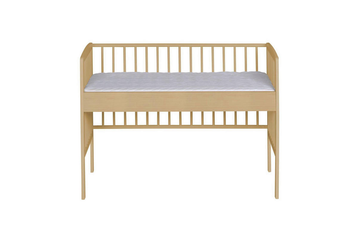 BEISTELLBETT Micky Plus 124/65/97 cm  - Buchefarben, Basics, Holz/Holzwerkstoff (124/65/97cm) - Schardt