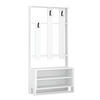 GARDEROBENSCHRANK  in 90/180/36 cm  - Weiss, Design, Holzwerkstoff (90/180/36cm) - Livetastic
