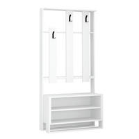 GARDEROBENSCHRANK  in 90/180/36 cm  - Weiss, Design, Holzwerkstoff (90/180/36cm) - Livetastic