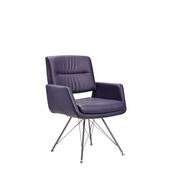 NASLANJAČ, kovina, usnje nerjaveče jeklo - nerjaveče jeklo, Design, kovina/usnje (65/88/64cm) - Moderano