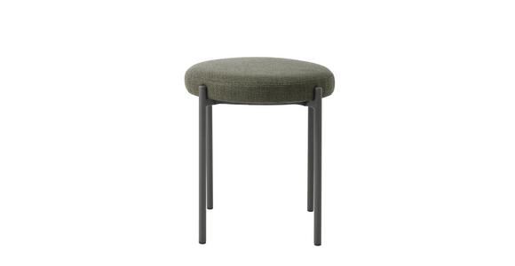 HOCKER Webstoff Olivgrün  - Olivgrün, Basics, Textil/Metall (43,5/48/43,5cm) - Xora