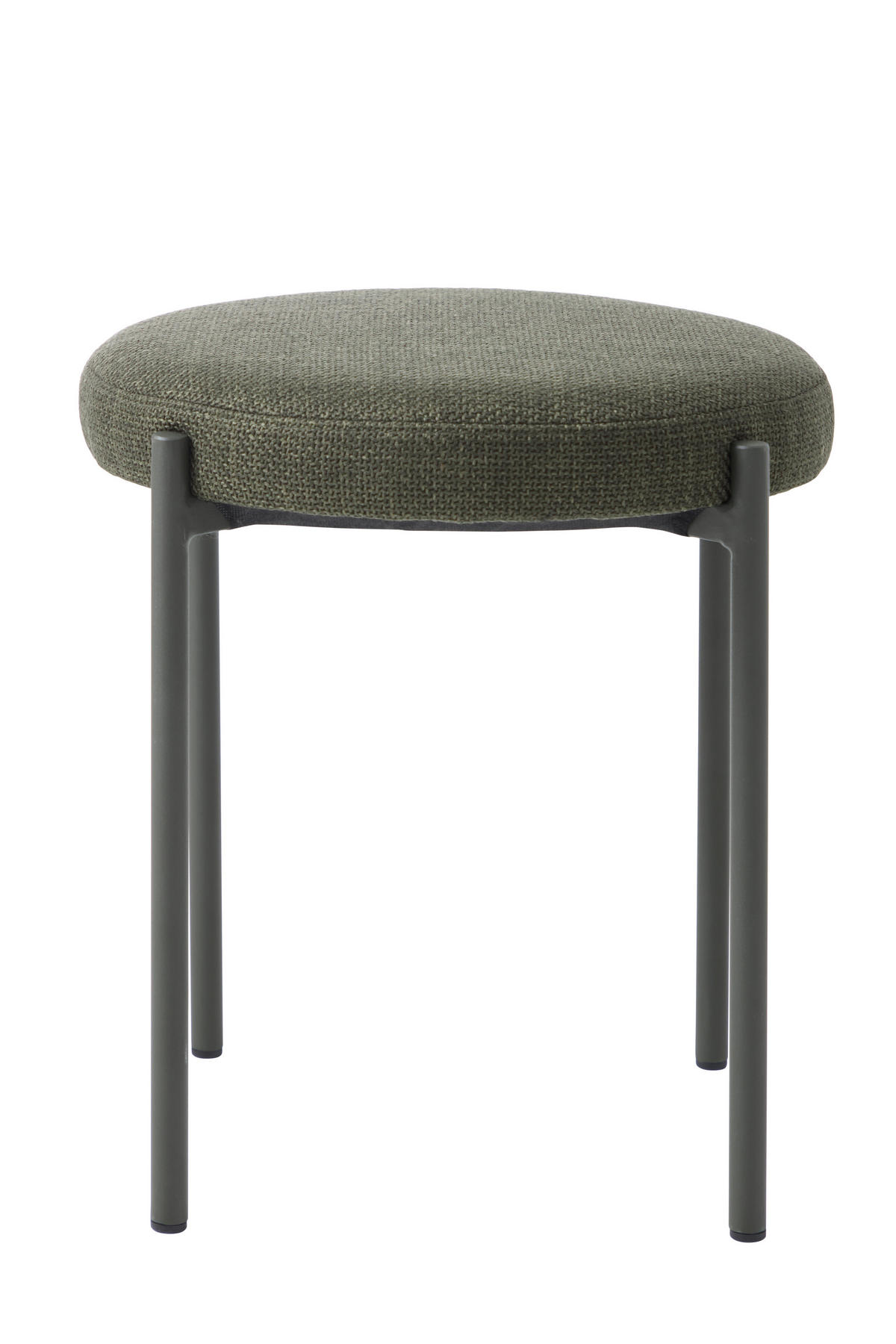 HOCKER Webstoff Olivgrün  - Olivgrün, Basics, Textil/Metall (43,5/48/43,5cm) - Xora