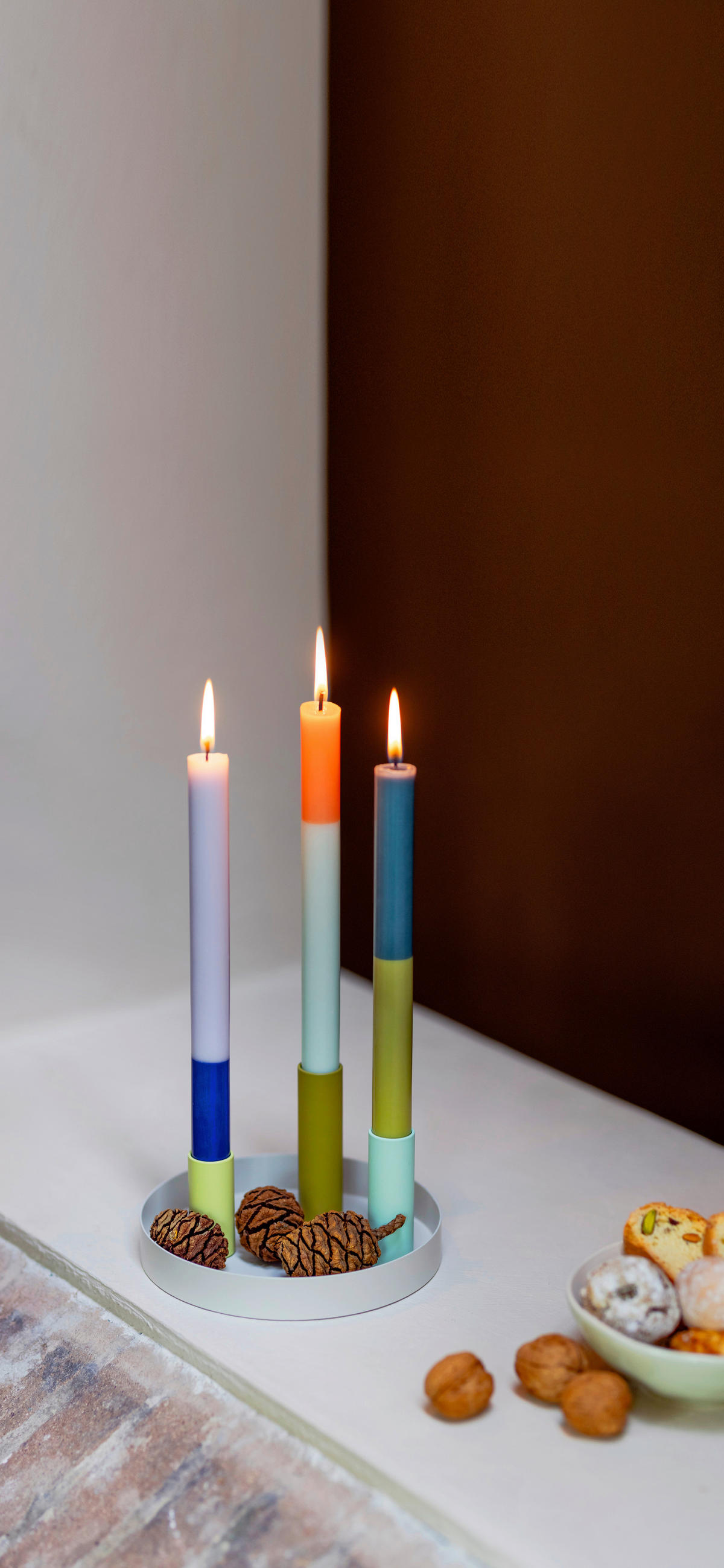 KERZENHALTER - Multicolor, Basics, Metall (17/17/2,5cm)