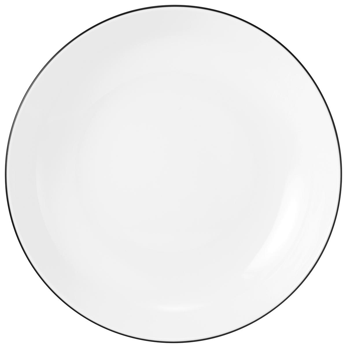 KOMBI SERVIS    30-dijelni   - bijela/crna, Basics, keramika - Seltmann Weiden