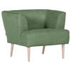 SESSEL in Cord Olivgrün  - Buchefarben/Olivgrün, Design, Holz/Textil (85/71/80cm) - Hom`in