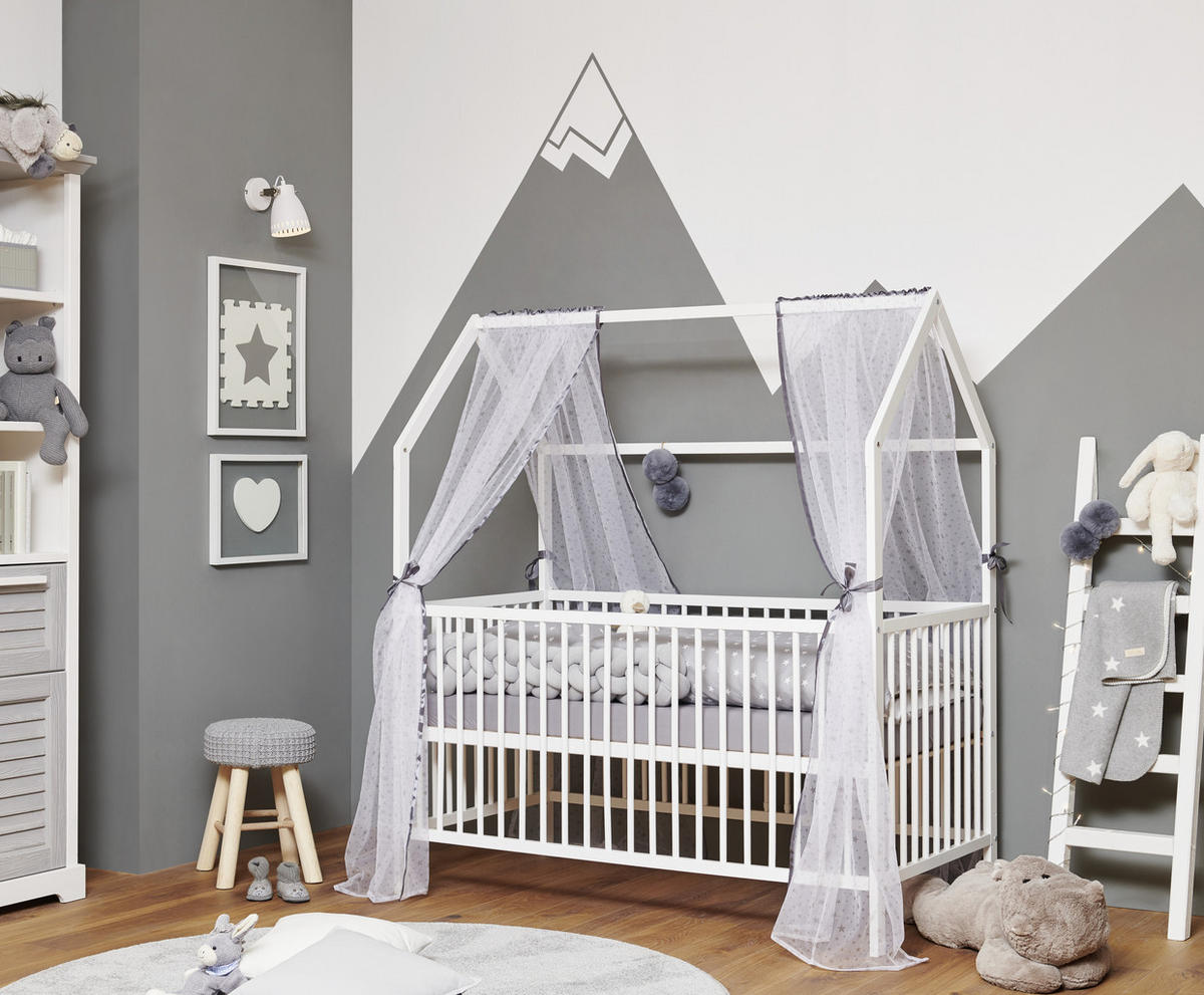 DJEČJI KREVETIĆ  Emma 1  - bijela, Trend, drvo (144/75/161cm) - My Baby Lou