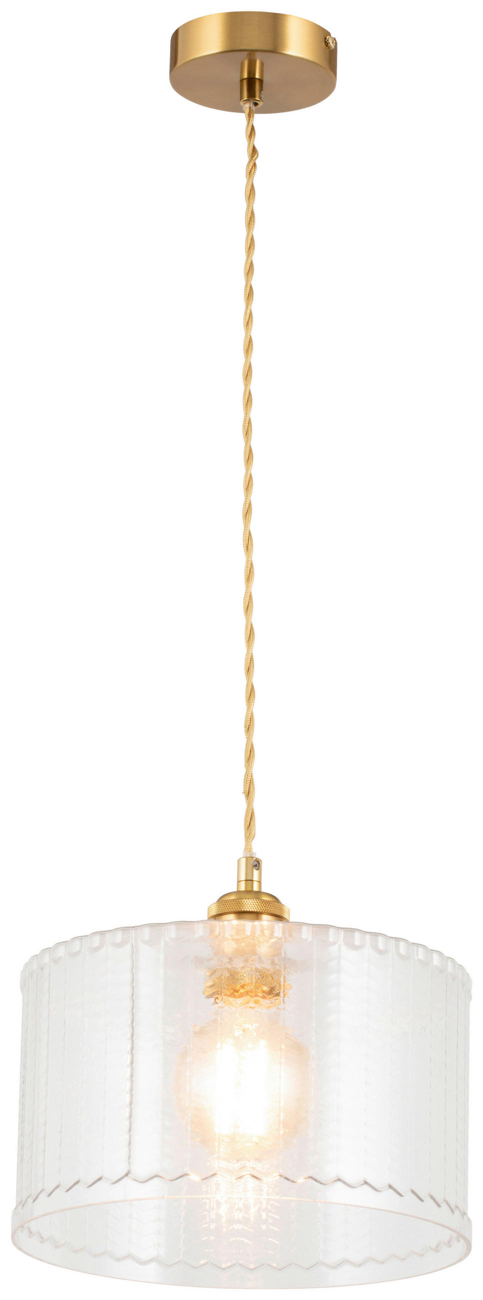 HÄNGELEUCHTE 25/125 cm  - Klar, Trend, Glas/Metall (25/125cm) - Novel