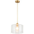 HÄNGELEUCHTE 25/125 cm  - Klar, Trend, Glas/Metall (25/125cm) - Novel