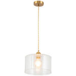 HÄNGELEUCHTE 25/125 cm  - Klar, Trend, Glas/Metall (25/125cm) - Novel