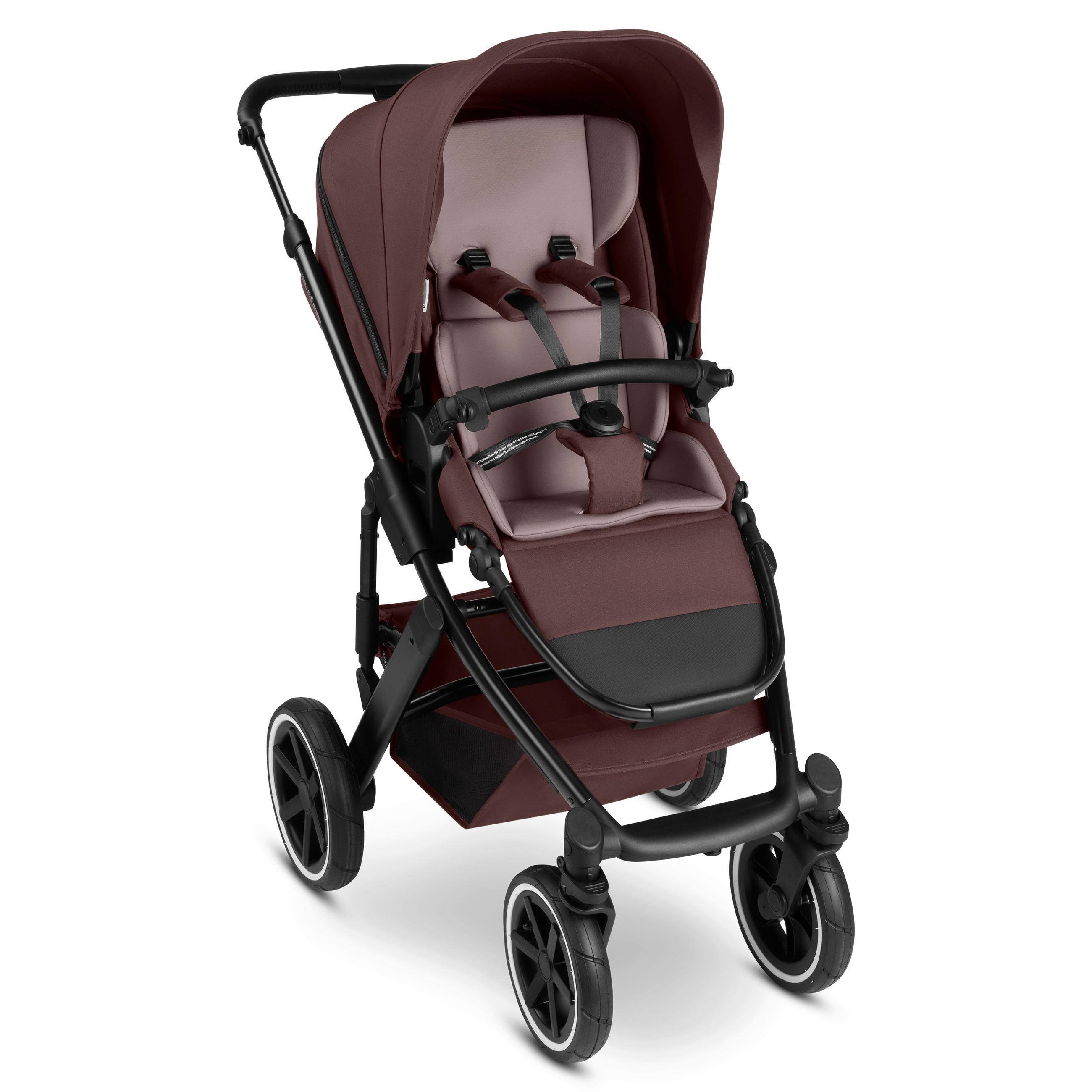 KINDERWAGENSET  Salsa 5 Air Set  Umbra  - Beere/Schwarz, Basics, Metall (63/118/95,5cm) - ABC Design