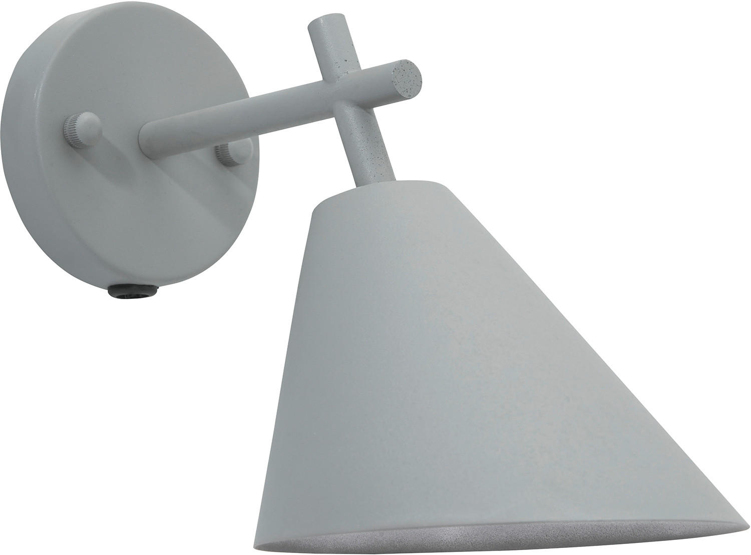 VÄGGLAMPA UTOMHUS - grå, Basics, metall (33/18/23,5cm)