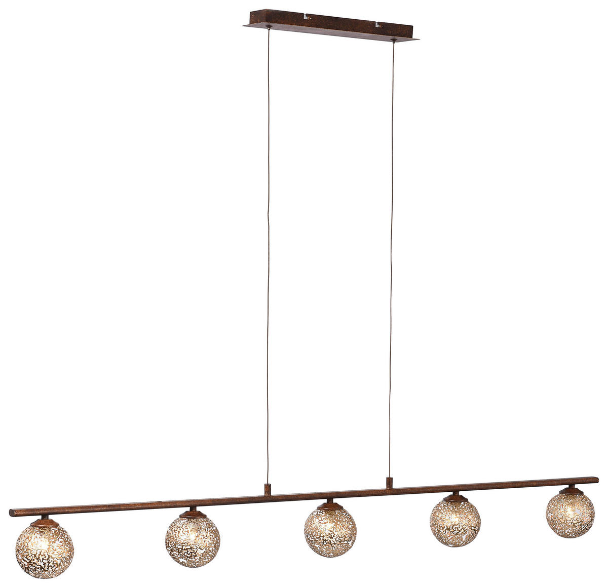 HÄNGELEUCHTE 132/8,5/150 cm  - Rostfarben, LIFESTYLE, Metall (132/8,5/150cm)