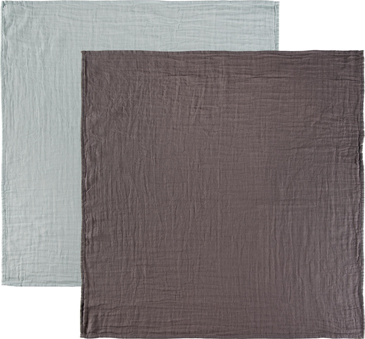 MUŠELÍNOVÉ PLIENKY 2 ks - sivá/zelená, Trend, textil (85/85cm) - Patinio