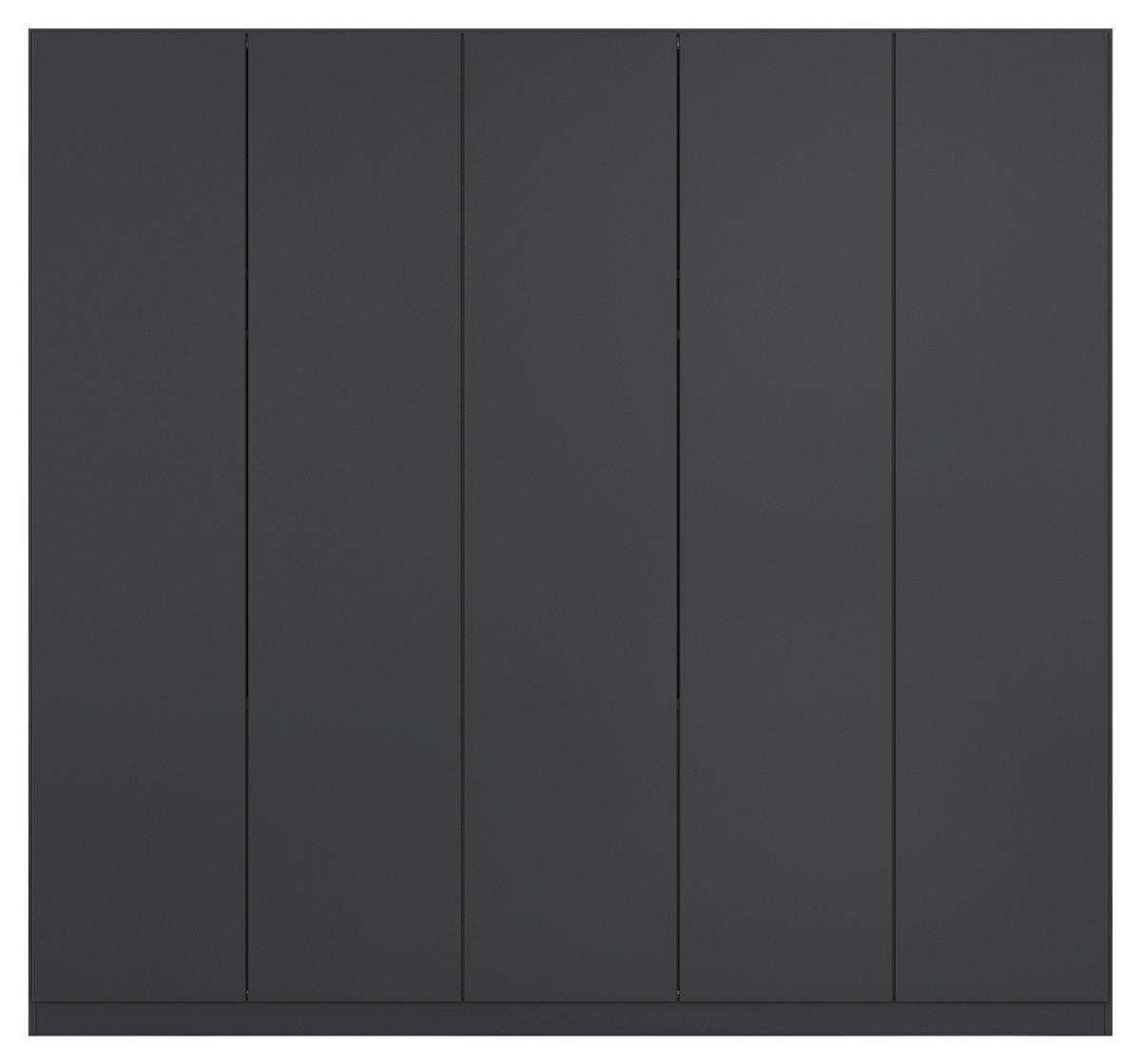 FALTTÜRENSCHRANK 226/210/54 cm 5-türig Dunkelgrau  - Dunkelgrau, Holzwerkstoff (226/210/54cm) - Rauch Möbel