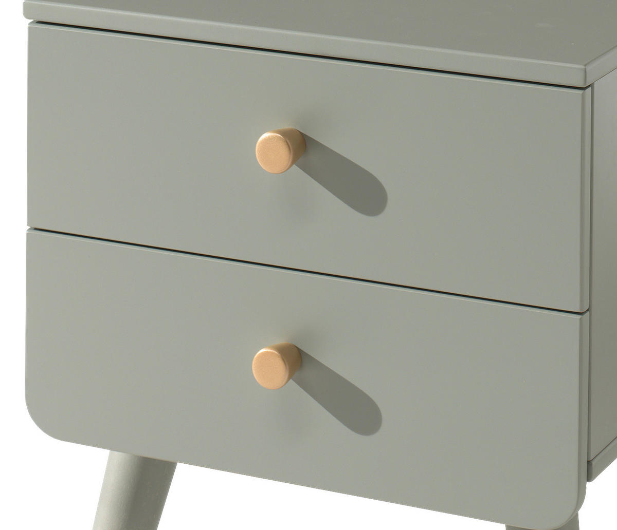 KINDERNACHTSCHRANK Olivgrün  - Goldfarben/Olivgrün, KONVENTIONELL, Holzwerkstoff/Kunststoff (43/45,20/40cm) - MID.YOU