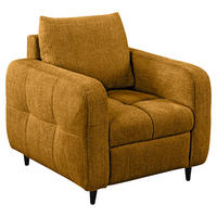 COCKTAILSESSEL Flachgewebe Senfgelb    - Senfgelb/Schwarz, Design, Holz/Textil (90/88/91cm) - Lomoco