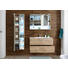 WASCHBECKENUNTERSCHRANK - Eichefarben/Silberfarben, MODERN, Holzwerkstoff/Kunststoff (99/53/45cm) - Xora WASCHBECKENUNTERSCHRANK - Eichefarben/Silberfarben, MODERN, Holzwerkstoff/Kunststoff (99/53/45cm) - Xora