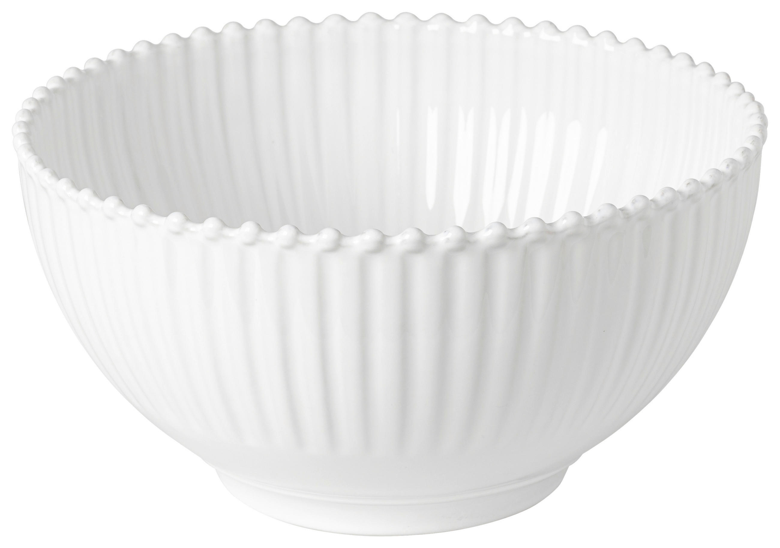 Costa Nova Schale Pearl Weiß Hochglanz 13.7 cm