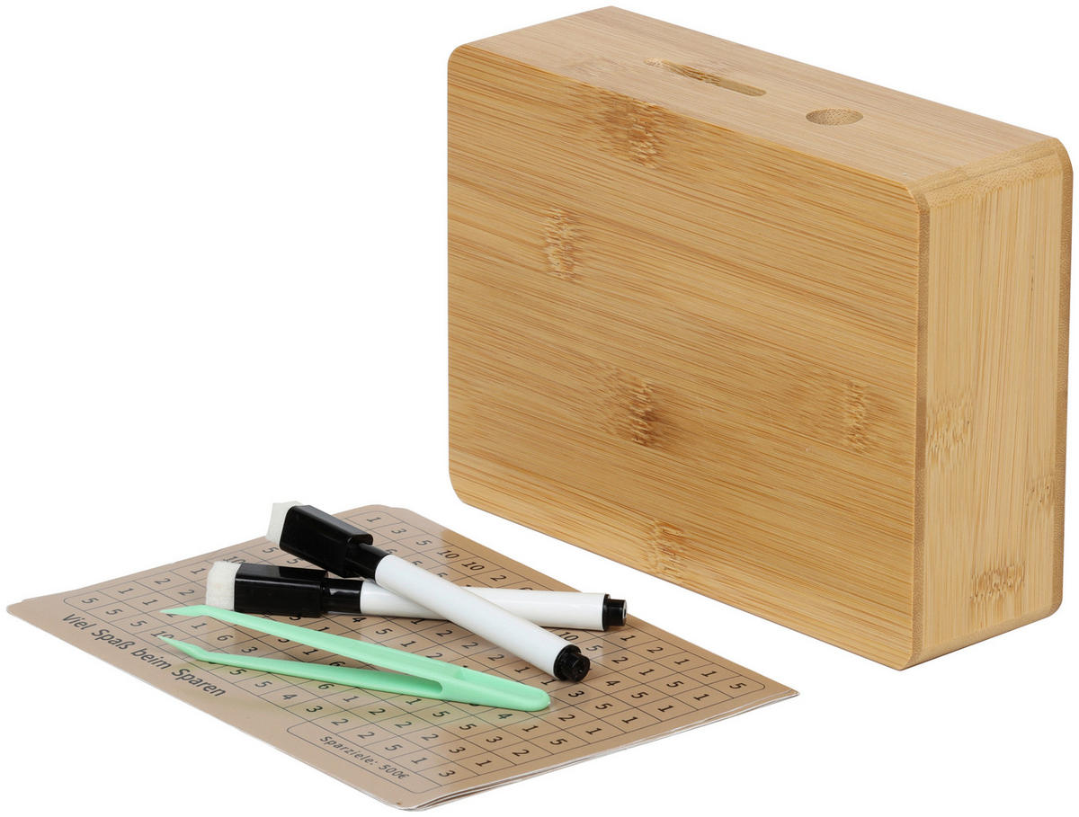 SPARDOSE - Naturfarben, Basics, Holz/Papier (14/19/5,67cm)