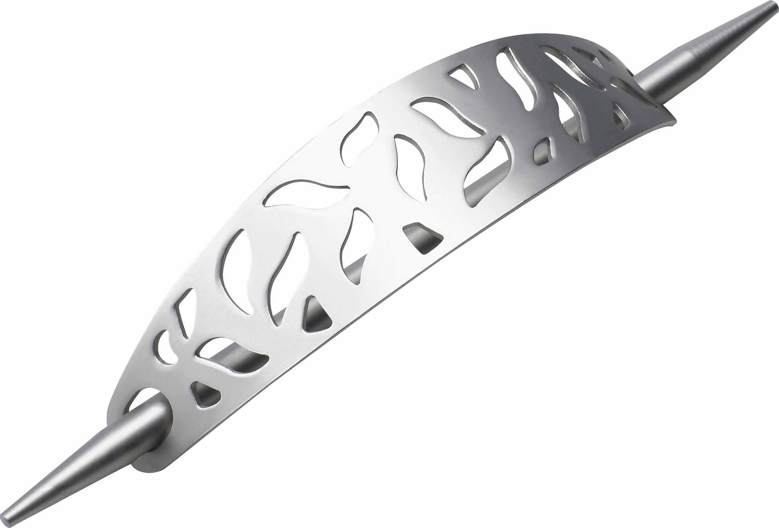 DEKORATIVNA SPONKA FLOWER      21/16 cm        - srebrne barve, Basics, kovina (21/16cm) - Homeware