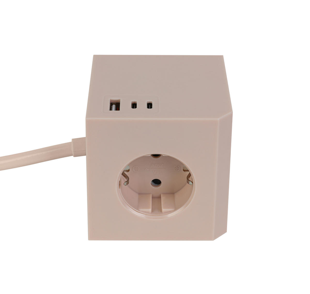 STECKDOSENWÜRFEL - Rosa, Basics, Kunststoff (7,5/7,5/7,5cm) - Mican