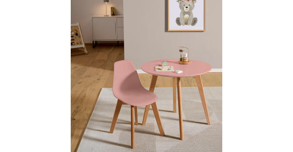 KINDERSTUHL - Buchefarben/Rosa, Trend, Holz/Kunststoff (31/57/38cm) - My Baby Lou
