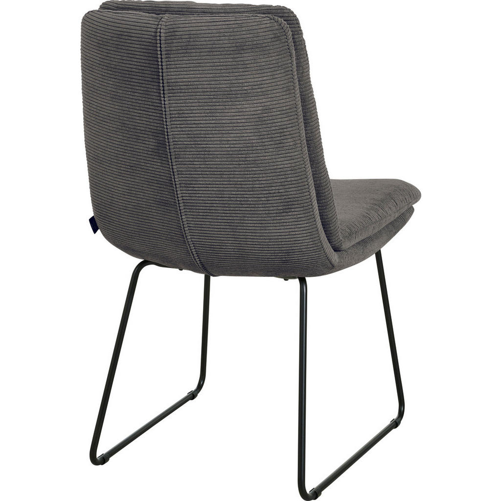 Thumbnail - Johann Jakob Stuhl, Anthrazit, Textil, Kufe, 49x90x68 cm, Blauer Engel, Goldenes M, Dgm, Oeko-Tex® Standard 100, DGM-Emi...